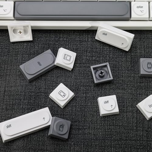 YMKPVR KBDiy for MAC Style Doys Keycaps Low Profile Dye-Sublimation PBT Retro Custom Keyboard Keycap,140 Keys Cap Set for Cherry Gateron MX Switches Mechanical Keyboards - Image 5