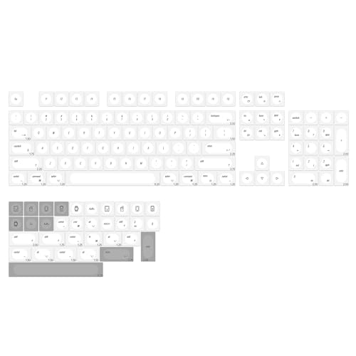 YMKPVR KBDiy for MAC Style Doys Keycaps Low Profile Dye-Sublimation PBT Retro Custom Keyboard Keycap,140 Keys Cap Set for Cherry Gateron MX Switches Mechanical Keyboards - Image 2
