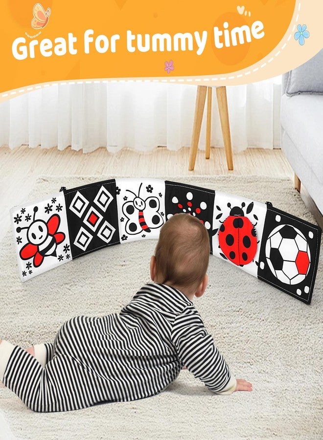 AJsupojouet Newborn Black and White High Contrast Baby Book for 0-3 Months Brain Development, Tummy Time Sensory Infant Toys, Montessori Essentials for 0-6-12 Months Gifts - Image 2