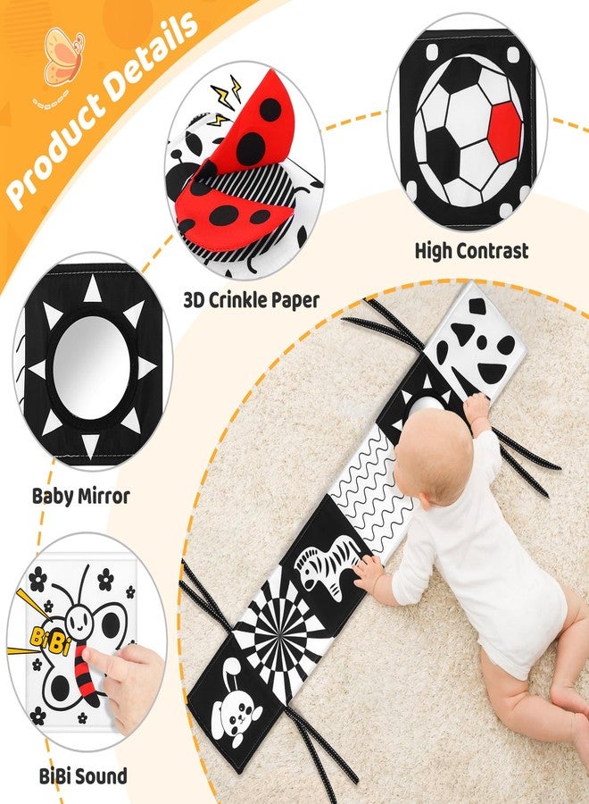 AJsupojouet Newborn Black and White High Contrast Baby Book for 0-3 Months Brain Development, Tummy Time Sensory Infant Toys, Montessori Essentials for 0-6-12 Months Gifts - Image 4