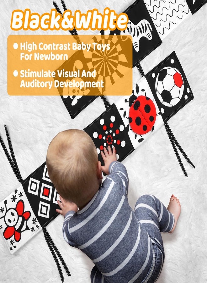 AJsupojouet Newborn Black and White High Contrast Baby Book for 0-3 Months Brain Development, Tummy Time Sensory Infant Toys, Montessori Essentials for 0-6-12 Months Gifts - Image 5