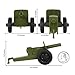 Tim Mee Toy TimMee M3 Artillery OD Green 4pc Plastic Army Men Cannon Playset Made in USA - Image 4