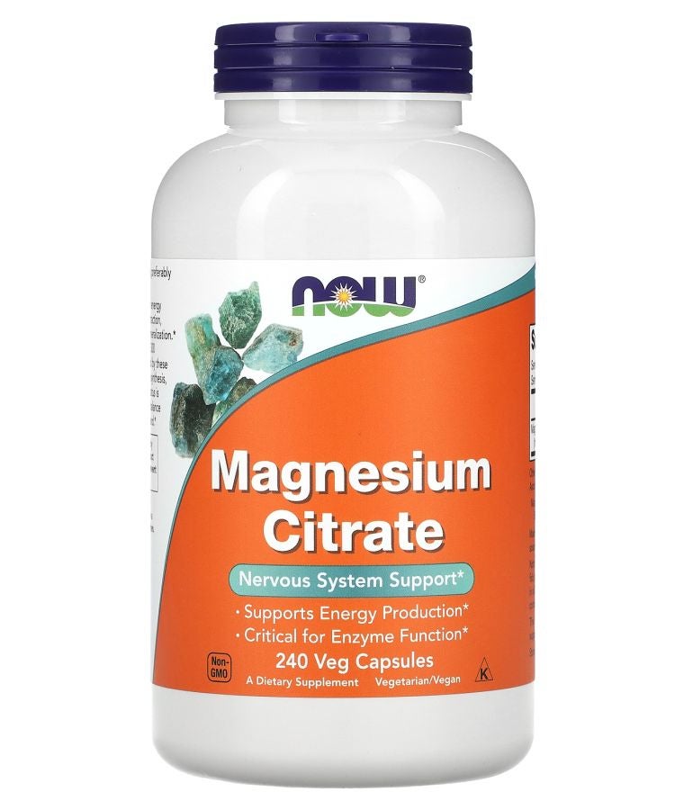 now Magnesium Citrate 240 Veg Capsules (133 mg per Capsule)