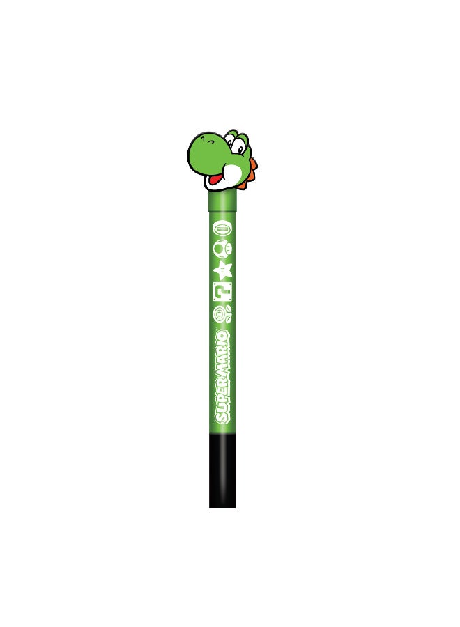 Pyramid Green Novelty Pen With Yoshi 
