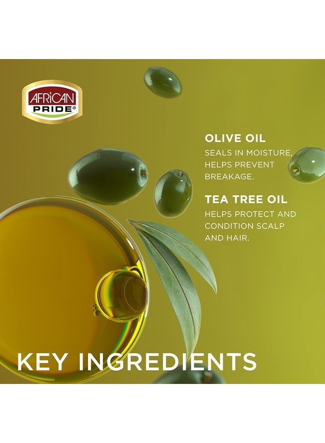 African Pride Olive Miracle Magical Growth Sheen Hair Spray, Enriched with Tea Tree & Olive Oil, 8oz - Image 3