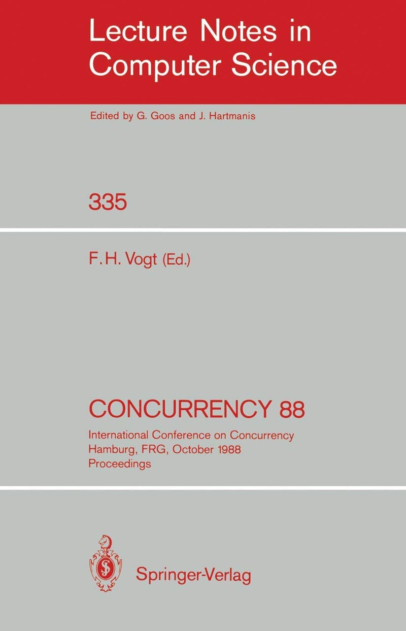 Concurrency 88: International Conference on Concurrency Hamburg, FRG, October 18-19, 1988. Proceedings
