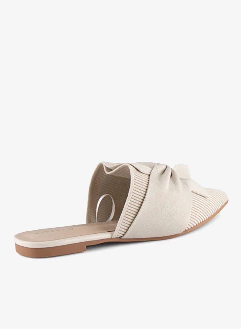 Vincci Beige Women Pointed Toe Low Heel Sandals for Women | Best Price UAE
