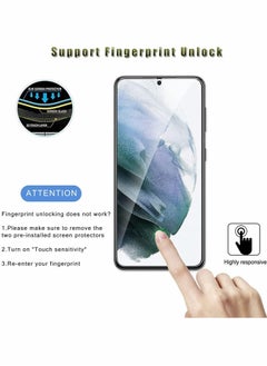 SYOSI for Galaxy S22 Screen Protector [2 +2 Pack], 2 Pcs Full Coverage Tempered Glass Film with 2 Pcs Camera Lens Protector, 9H Hardness Fingerprint Unlock, Ultra Thin HD Clear, for Samsung Galaxy S22(6.1")  - Image 3