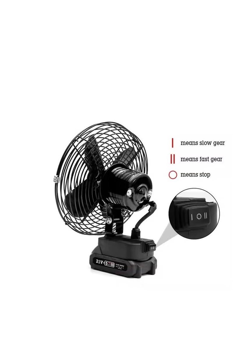 Edon Portable Wireless Rechargeable Fan For Makita 21v Max Li-Ion Battery, Outdoor High Power Fan, High Power Outdoor Desktop Cooling Fan Table Fan - Image 4