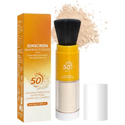 Mineral Sunscreen Setting Powder Powder for Face Hair Scalp Sunscreen Lasting Lightweight Breathable Suitable for All Skin Types 028 Oz