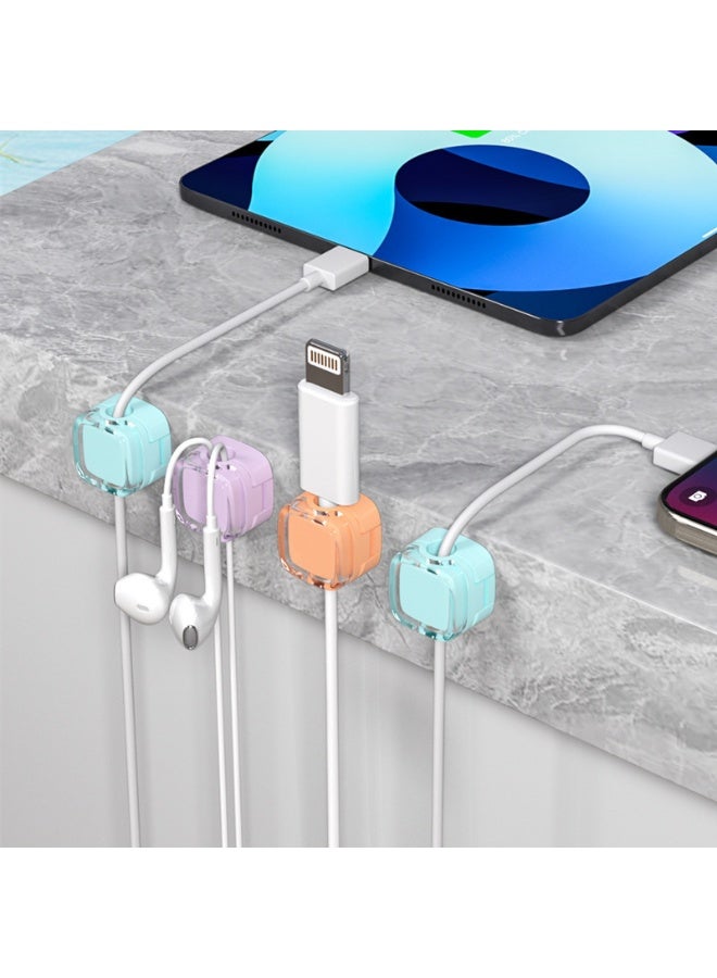 Magnetic Cable Clips, Adjustable Cord Holder Management, Adhesive Wire Keeper Organizer for Home Office Desk Phone PC Car Wall Desktop Nightstand Appliance - Image 2