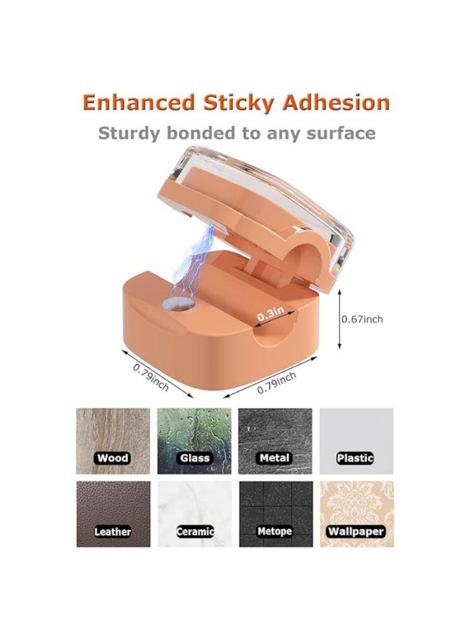 Magnetic Cable Clips, Adjustable Cord Holder Management, Adhesive Wire Keeper Organizer for Home Office Desk Phone PC Car Wall Desktop Nightstand Appliance - Image 4
