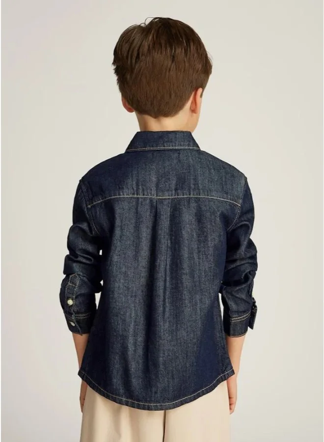 Calvin Klein Jeans Kids Regular Tencel Shirt