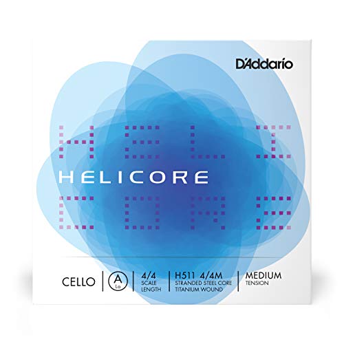 D'Addario DAddario Helicore 44 Scale Medium Tension Single A String for Cello - Image 1