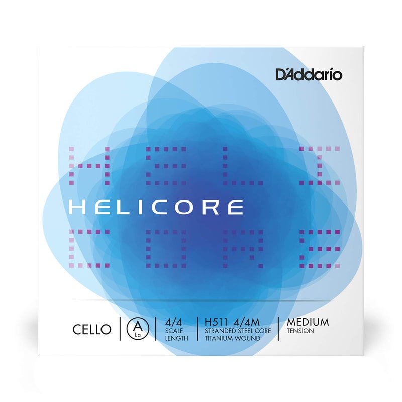 D'Addario DAddario Helicore 44 Scale Medium Tension Single A String for Cello - Image 2
