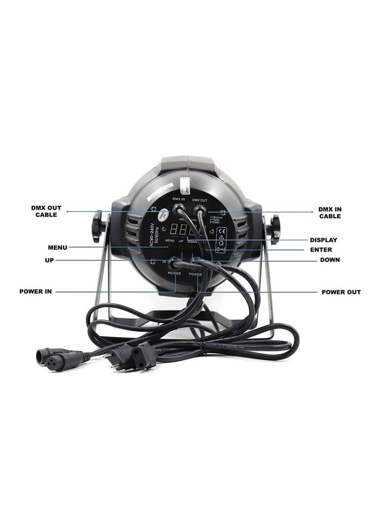 Crony TP001/2 3W*54EACH RGB Led Par Light مع كابل DMX للاستخدام في حفلات DJ Disco وإضاءة المسرح - Image 4