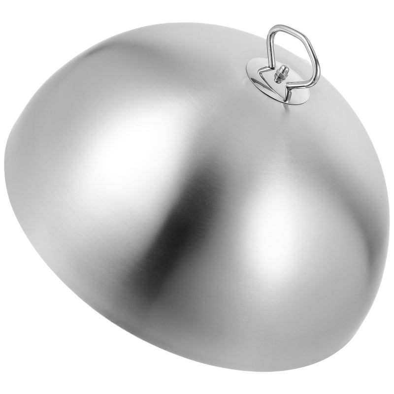 1Pc Stainless Steel Steak Cover Restaurant Food Cover Handle Food Lid - Image 1
