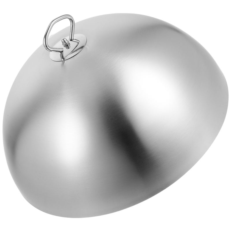 1Pc Stainless Steel Steak Cover Restaurant Food Cover Handle Food Lid - Image 5