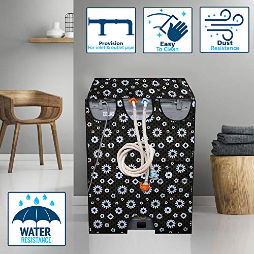 Wings Star Polyester Lg Top Load Washing Machine Cover For 6 Kg, 6.2 Kg, 6.5 Kg, 7 Kg (58 X 58 X 88 Cm) | Waterproof & Dust-Proof Top Loading Fully Automatic Washing Machine Cover For Lg, Kum52 - Image 2