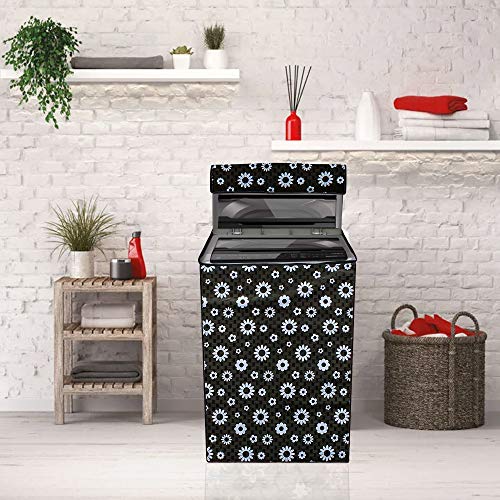 Wings Star Polyester Lg Top Load Washing Machine Cover For 6 Kg, 6.2 Kg, 6.5 Kg, 7 Kg (58 X 58 X 88 Cm) | Waterproof & Dust-Proof Top Loading Fully Automatic Washing Machine Cover For Lg, Kum52 - Image 3