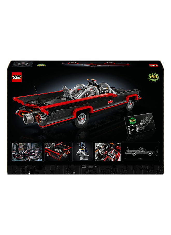 LEGO - DC باتمان: مجموعة سيارة باتموبيل الكلاسيكية من سلسلة التلفزيون، طقم نموذج قابل للجمع للبالغين للبناء مستوحى من مركبة عرض التلفزيون عام 1966، هدية إبداعية للأبطال الخارقين للرجال والنساء 76328 - Image 1
