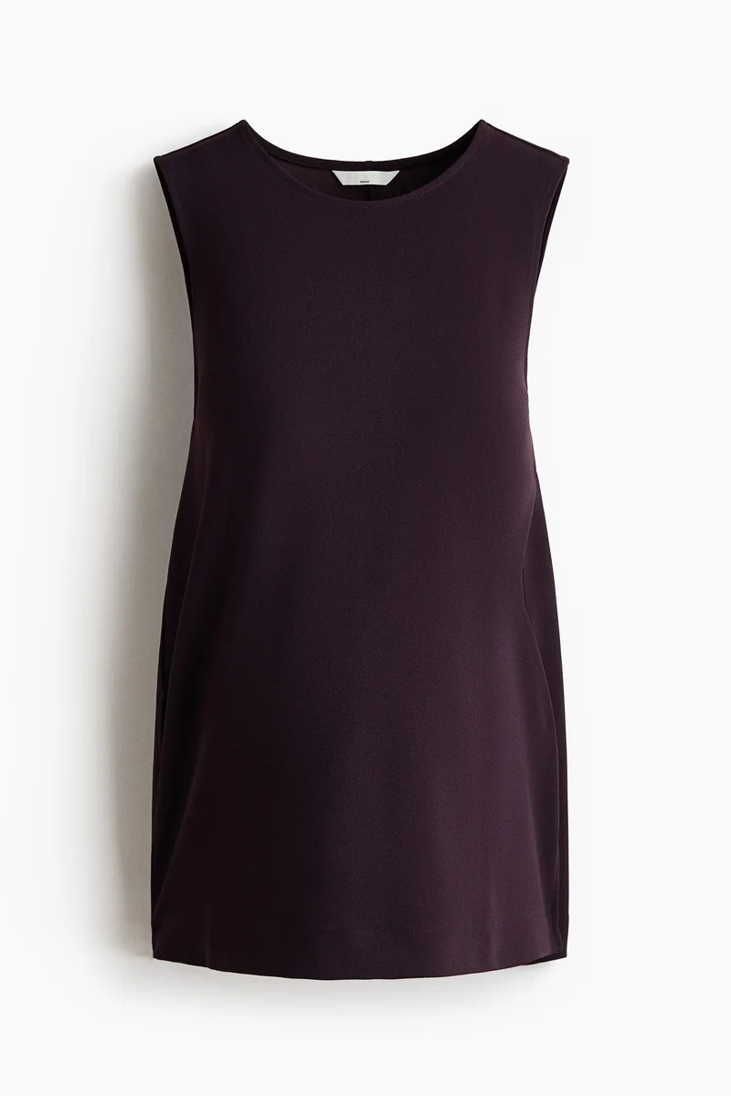 MAMA Slit-detail vest top