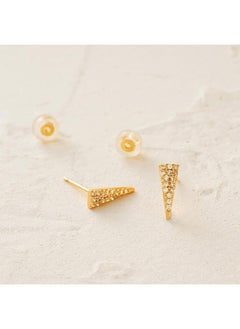 Mevecco Women Earrings Gold Stud 14K Gold Filled Small Simple Handmade Hypoallergenic Everyday Jewelry  - Image 5