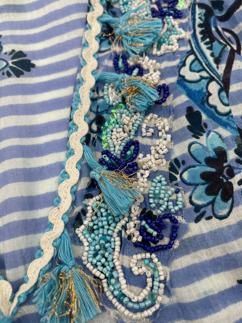 Antica Sartoria Blue  Boho Dress - Image 2
