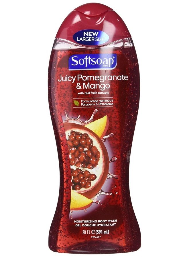 Softsoap Ssbw 20 F Oz/591ml Cs Sp Pomegrante & Mango, - Image 1