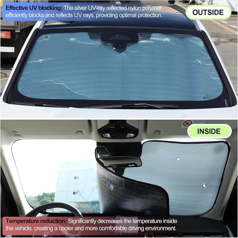 Qiosreui غطاء شمس أمامي للسيارة Qiosreui لسيارة BMW X1 U11 2023-2024 - Image 5