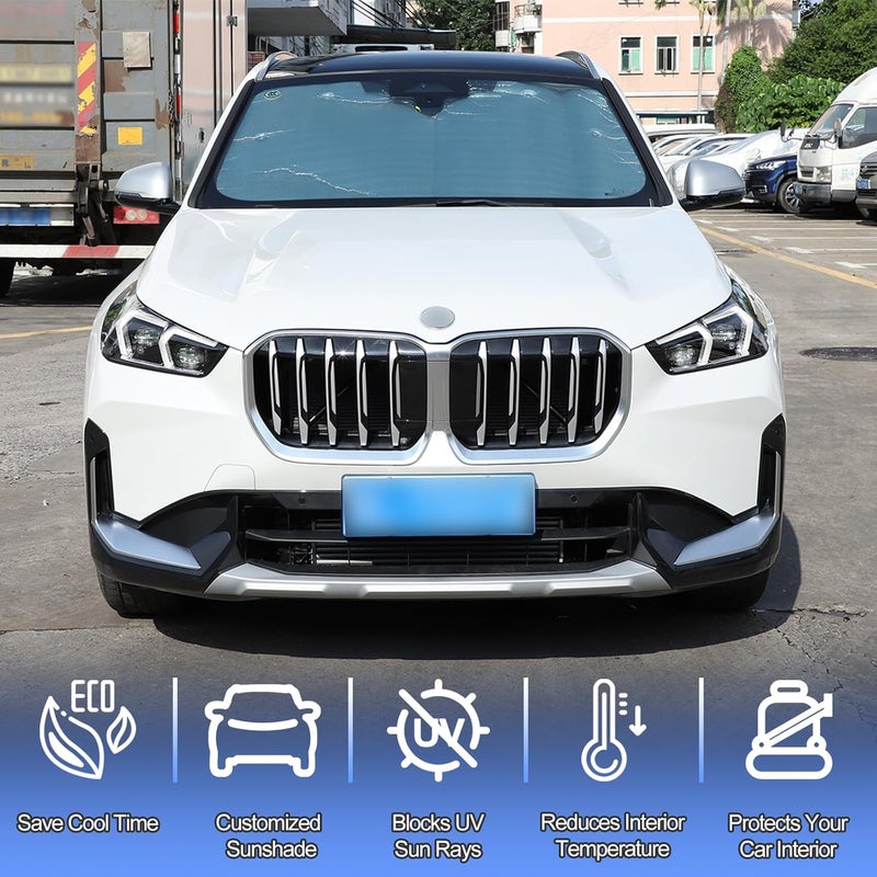 Qiosreui غطاء شمس أمامي للسيارة Qiosreui لسيارة BMW X1 U11 2023-2024 - Image 3