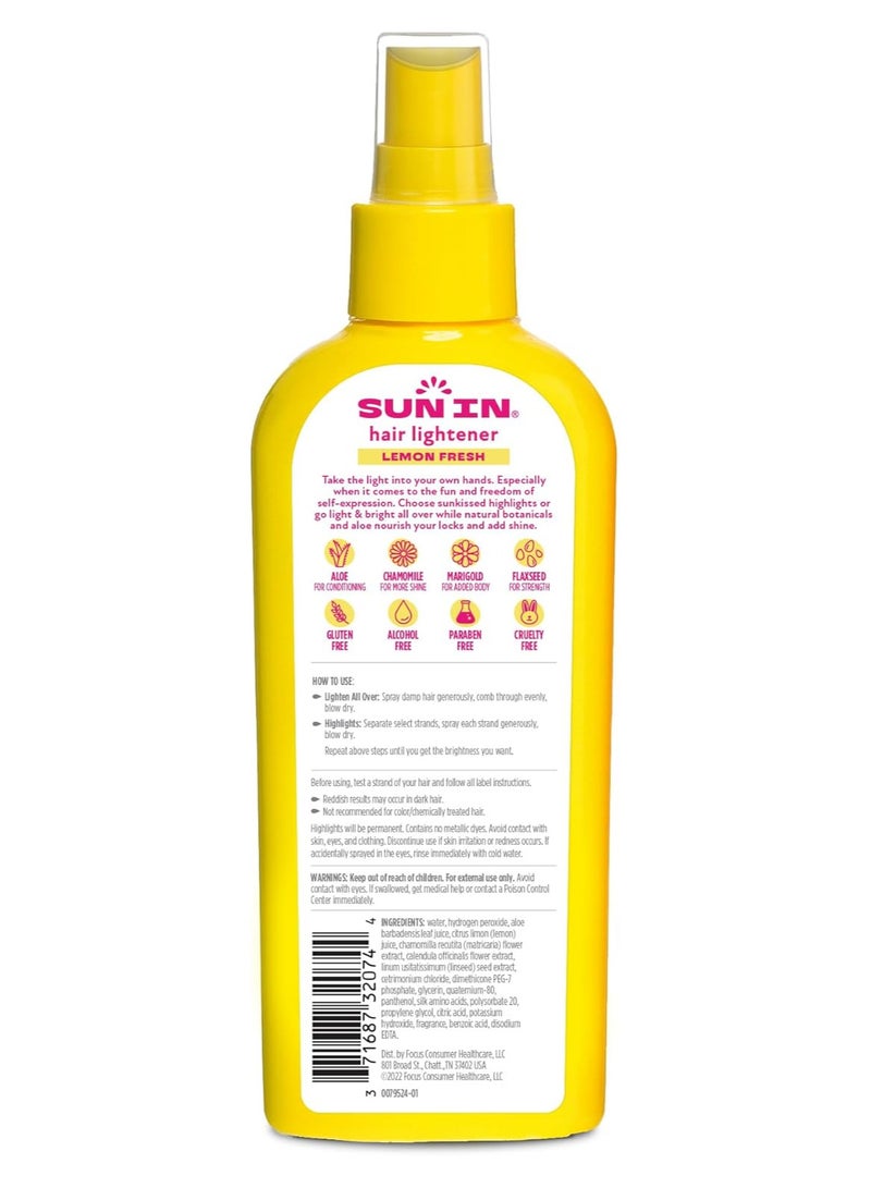 Sun In Sun In Alcohol Free Lemon Fresh Hair Lightener with The Natural Botanicals Aloe, Chamomile, Marigold and Flaxseed (138 Millilitres) - Image 2