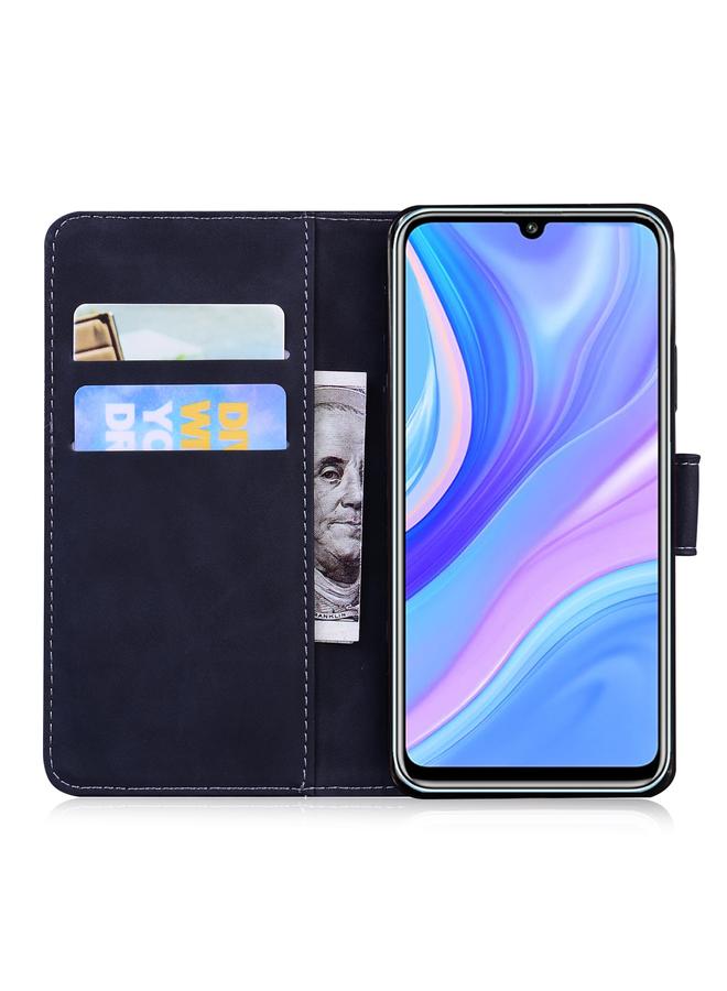 erorex Case For Huawei Enjoy 10s / P Smart S / Y8p Skin Feel Pure Color Flip Leather Phone Case - Image 4