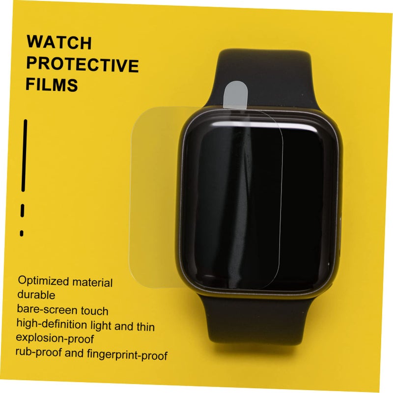 6 Pack Anti Scratch TPU Screen Protector Film For Watch Series Easy Installation HD Clear - Image 5