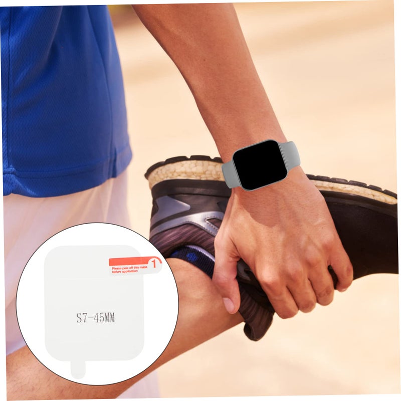 6 Pack Anti Scratch TPU Screen Protector Film For Watch Series Easy Installation HD Clear - Image 3