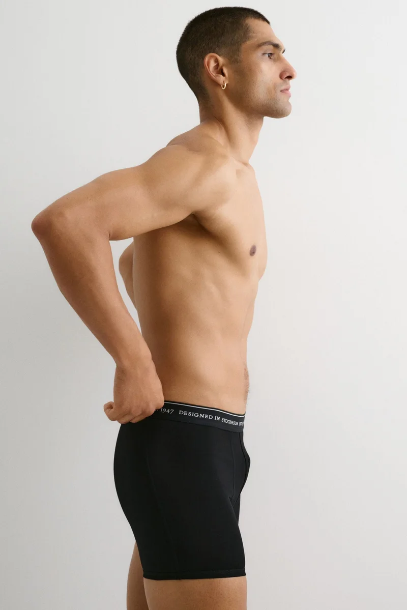 H&M  3-pack mid trunks with Lycra® for Men | Best Price UAE