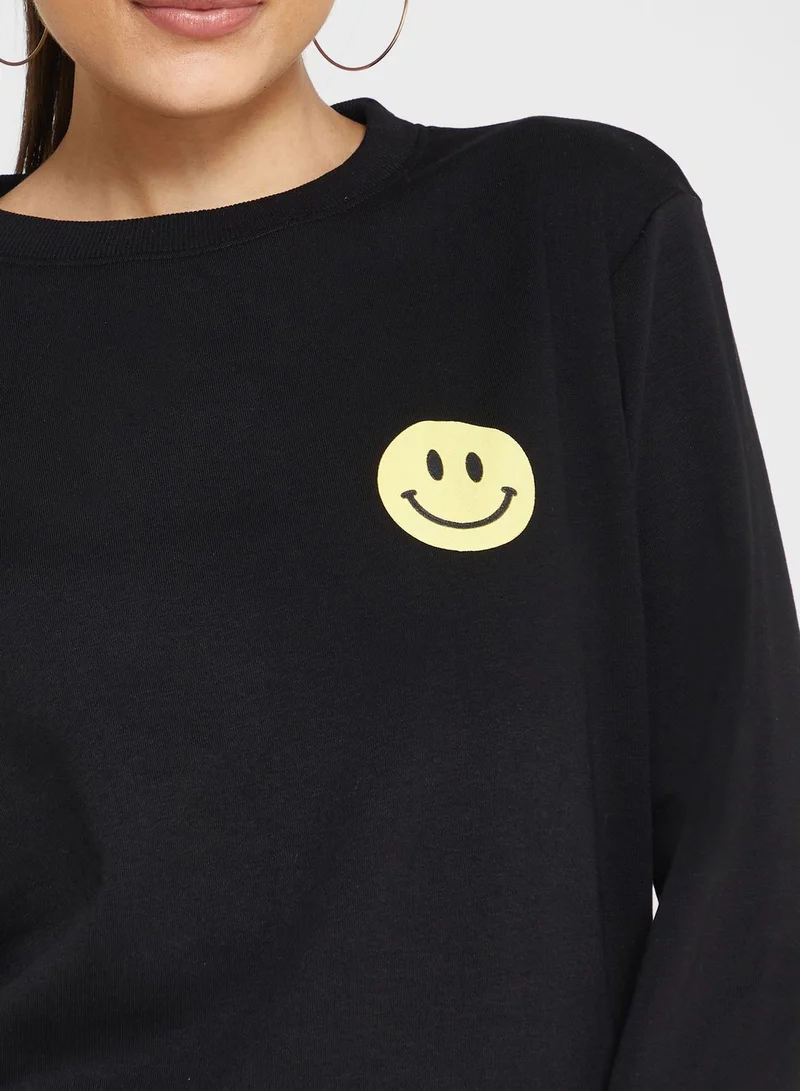 Ginger Graphic Detail Sweatshirt