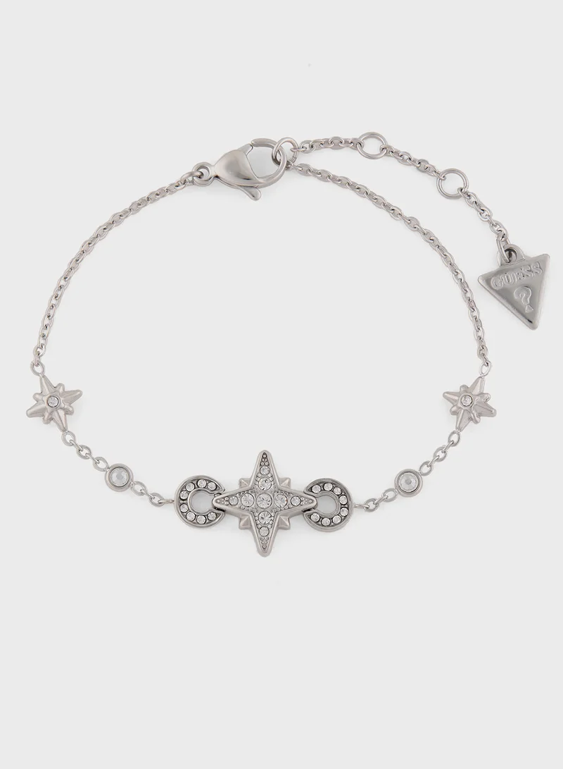 جس Crystals Detail Single Bracelet