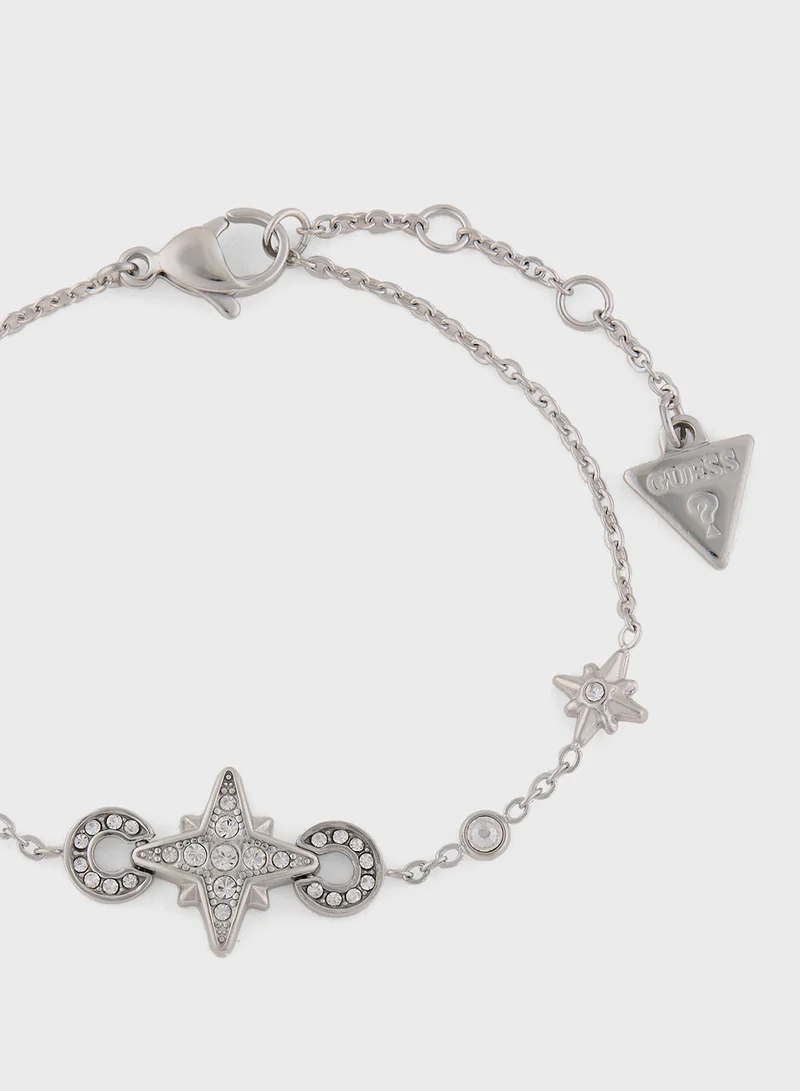 جس Crystals Detail Single Bracelet