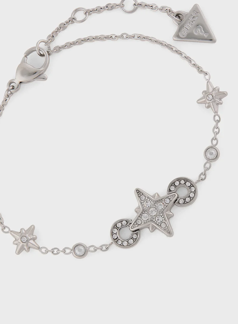 جس Crystals Detail Single Bracelet