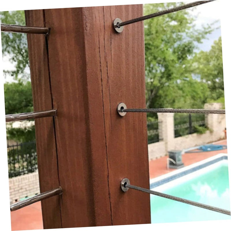 Gadpiparty 60pcs Cable Railing Sleeves Durable Wire Rope Protectors for Deck and Stair Railing Projects Weatherproof Design for Indoor Outdoor Use - Image 2
