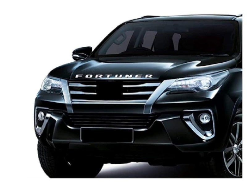 SmartFX حروف 3D كروم لسيارة فورتشنر من SF سمارت فيكس، مونوغرام السيارة، شعار، مجموعة من 1 (لون فضي) - Image 2