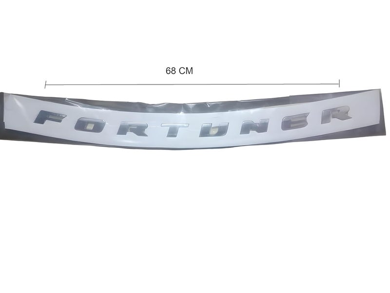 SmartFX حروف 3D كروم لسيارة فورتشنر من SF سمارت فيكس، مونوغرام السيارة، شعار، مجموعة من 1 (لون فضي) - Image 5