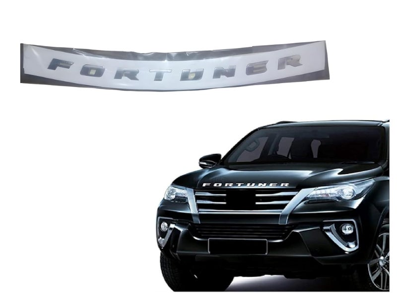 SmartFX حروف 3D كروم لسيارة فورتشنر من SF سمارت فيكس، مونوغرام السيارة، شعار، مجموعة من 1 (لون فضي) - Image 1