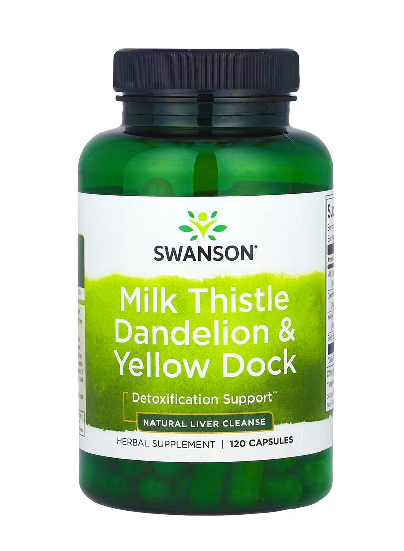 سوانسون الشويكة اللبنية  الهندباء البرية والأصفر  120 كبسولة