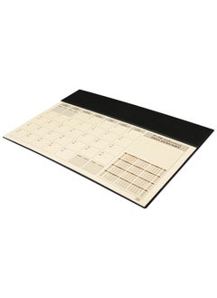 FIS FIS Year Planner 2025 (Arabic/English) with PVC Desk Blotter and Italian PU Flap, Black - FSDKPAE25BK  - Image 1