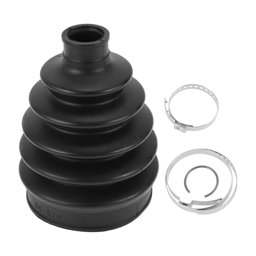 HEROFFIX 1 Set CV Joint Boot Kit for Honda Civic 2017-2021 Outer Constant Velocity Joint Boot W/Clamps No.44018SNEA01 Black Rubber - Image 1