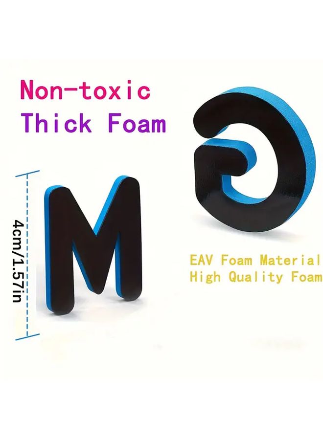 Creative PVC Letter Stickers 114 Pcs Uppercase Lowercase Foam ABC Magnets for Home Office Decor Savings Goals Family Organization Best Easter Gift Back to School - Image 2