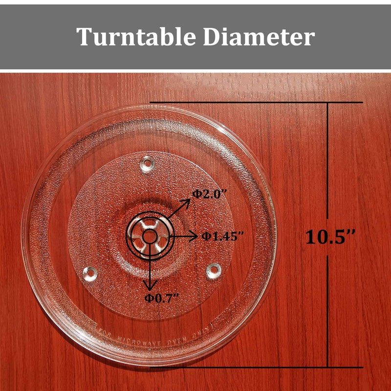 IMSurQltyPrise طبق دوار ميكروويف IMSurQltyPrise 10.5" 252100500497 HB-P90D23 HBP90D23 HB-P90D23A HB-P90D23AL-DJ قطعة غيار لمعظم العلامات التجارية والنماذج من الميكروويف - Image 3