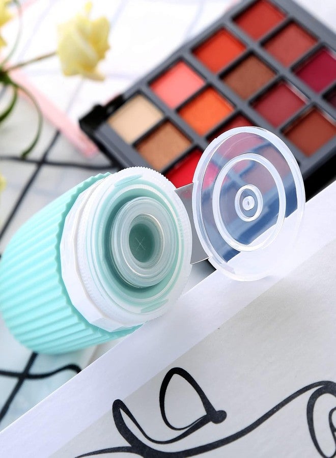 oddpod Pack of 4 Colorful Silicone Travel Bottles 90ml with Clear Bag for Toiletries/Refillable Cosmetic Bottles for shampoo, conditioner, body wash, lotion, and more (Glacier) - Image 5